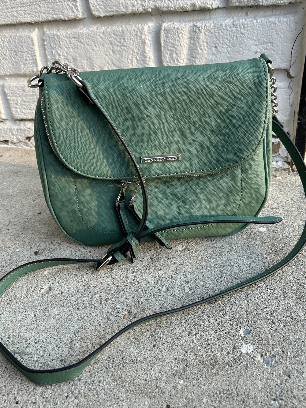 Dana Buchman Saddle Faux Leather Crossbody Bag